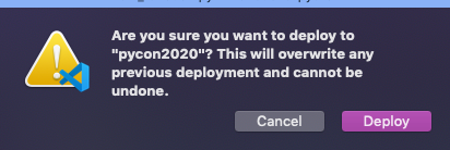 Confirm deployment